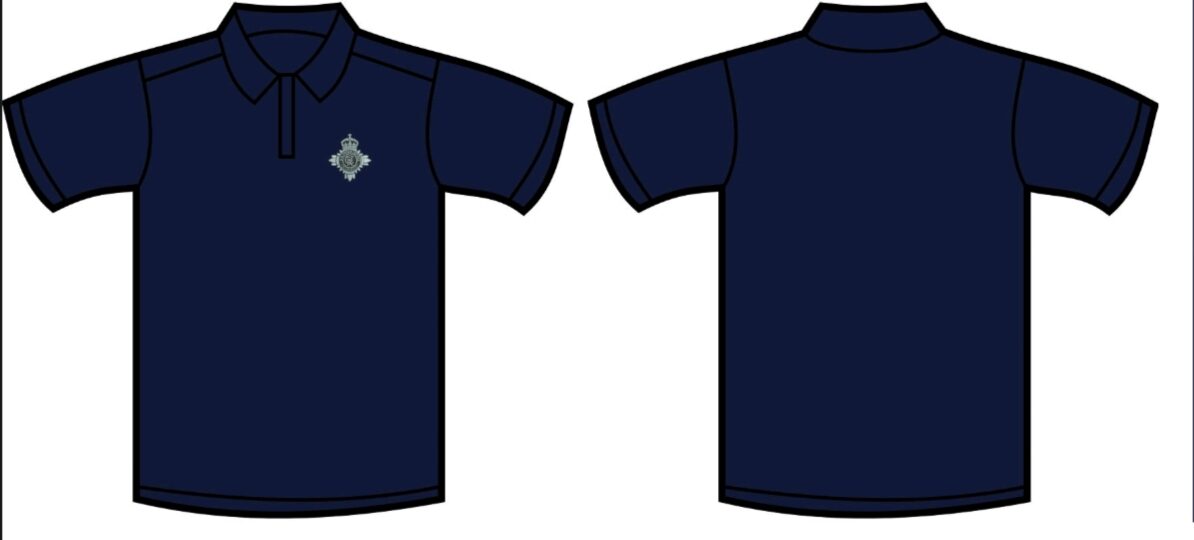 HMPS Prison Service women's navy blue polo shirt