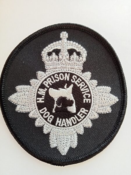 HM Prison Service Dog Handler Patch - Bullion 