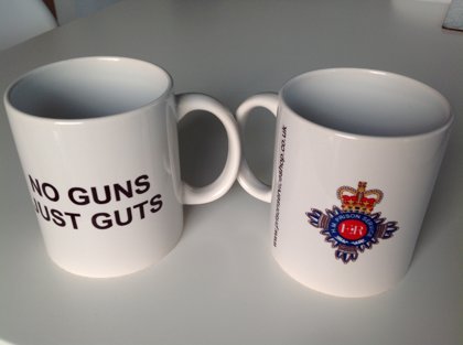 One HM Prison Service Ceramic Mug , No Guns - Just Guts